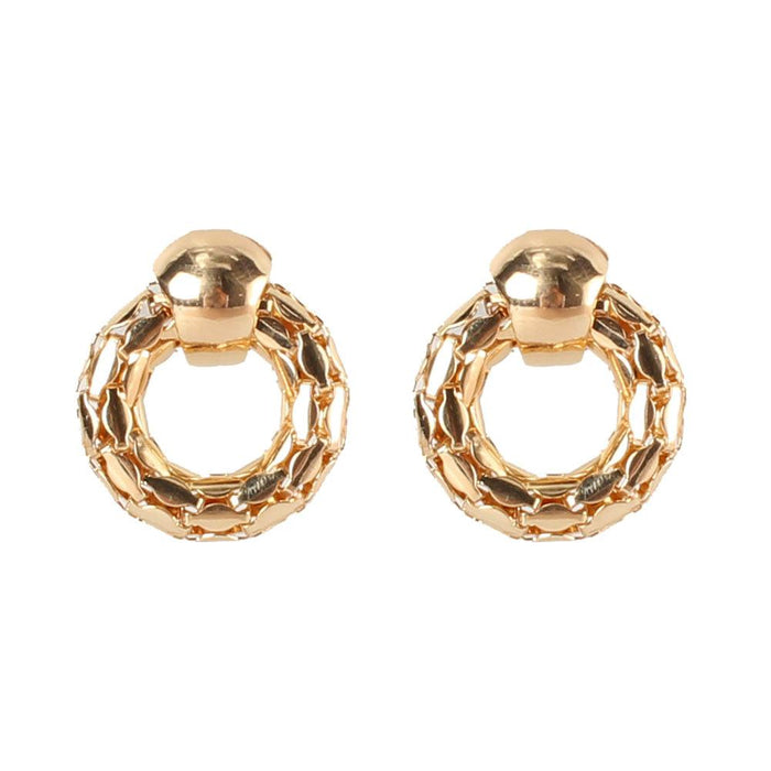 Wholesale circle hollow alloy earrings JDC-ES-TC166 Earrings JoyasDeChina golden Wholesale Jewelry JoyasDeChina Joyas De China