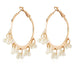 Wholesale circle pearl alloy earrings JDC-ES-TC148 Earrings JoyasDeChina golden Wholesale Jewelry JoyasDeChina Joyas De China