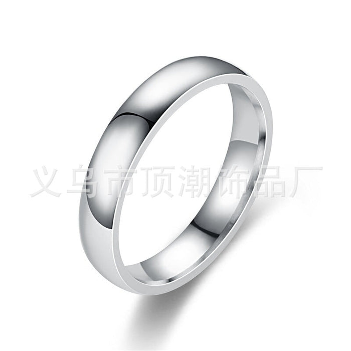 Wholesale circular arc stainless steel smooth ring JDC-RS-Dingc009 Rings 顶潮 Wholesale Jewelry JoyasDeChina Joyas De China