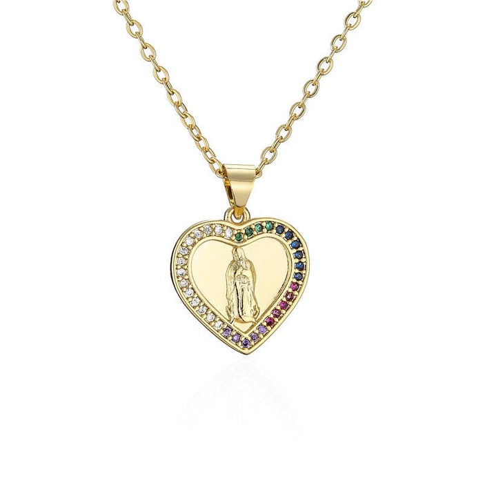 Bulk Jewelry Wholesale Classic Love Virgin Mary Necklace JDC-ag118 Wholesale factory from China YIWU China