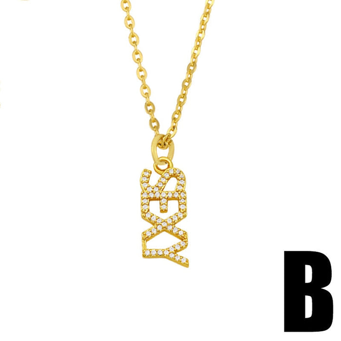 Wholesale clavicle chain diamond badgirlnku45 mother's Day JDC-NE-AS565 necklaces 翱昇 SEXY Wholesale Jewelry JoyasDeChina Joyas De China