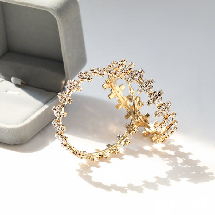 Wholesale Claw Chain Alloy Rhinestone Earrings JDC-ES-JL960 Earrings 氿乐 Wholesale Jewelry JoyasDeChina Joyas De China