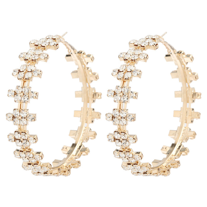 Wholesale Claw Chain Alloy Rhinestone Earrings JDC-ES-JL960 Earrings 氿乐 Wholesale Jewelry JoyasDeChina Joyas De China