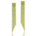 Wholesale Claw Chain S925 Silver Needle Gold Plated Long Tassel Earrings JDC-ES-Mix003 Earrings 迷茜 Grass green Wholesale Jewelry JoyasDeChina Joyas De China