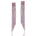 Wholesale Claw Chain S925 Silver Needle Gold Plated Long Tassel Earrings JDC-ES-Mix003 Earrings 迷茜 purple Wholesale Jewelry JoyasDeChina Joyas De China