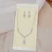 Wholesale Claw Chain Zircon Rhinestone Necklace Earrings Set JDC-NE-JX033 Necklaces 锦希 Wholesale Jewelry JoyasDeChina Joyas De China