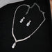 Wholesale Claw Chain Zircon Rhinestone Necklace Earrings Set JDC-NE-JX033 Necklaces 锦希 Wholesale Jewelry JoyasDeChina Joyas De China