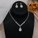 Wholesale Claw Chain Zircon Rhinestone Necklace Earrings Set JDC-NE-JX035 Necklaces 锦希 Wholesale Jewelry JoyasDeChina Joyas De China