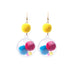 Wholesale Clear Ball Colorful Hair Ball Earrings JDC-ES-GSMDD027 Earrings 萌豆豆 A Wholesale Jewelry JoyasDeChina Joyas De China