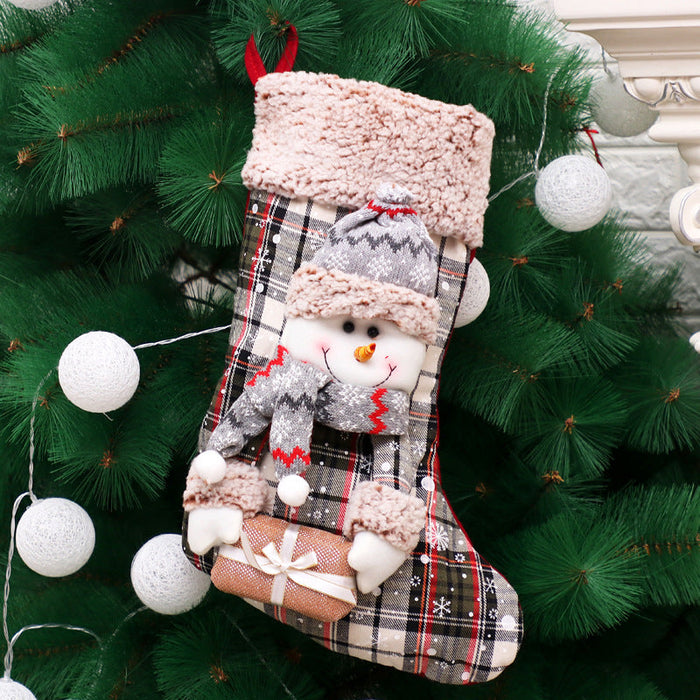 Wholesale Cloth Christmas Stocking Decoration Gift Bag Pendant JDC-SK-FA001 韵发 E Wholesale Jewelry JoyasDeChina Joyas De China