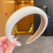 Wholesale cloth Khaki sponge hair hoop JDC-HD-i111 Headband JoyasDeChina 1# white Wholesale Jewelry JoyasDeChina Joyas De China