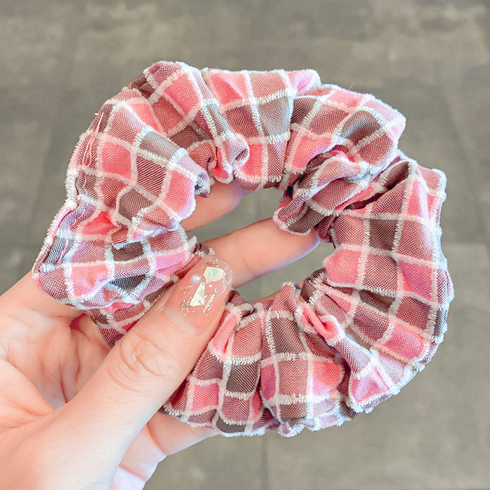 Wholesale cloth large intestine Hair Scrunchies JDC-HS-i329 Hair Scrunchies JoyasDeChina 1# Pink Wholesale Jewelry JoyasDeChina Joyas De China