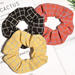 Bulk Jewelry Wholesale cloth lattice Hair Scrunchies JDC-HS-K079 Wholesale factory from China YIWU China