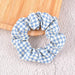 Bulk Jewelry Wholesale cloth Plaid Hair Scrunchies JDC-HS-K034 Wholesale factory from China YIWU China