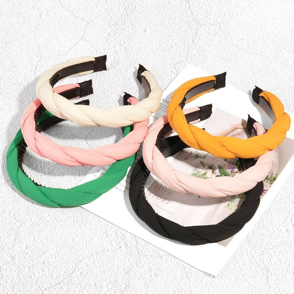 Bulk Jewelry Wholesale cloth twist braid with toothed headband JDC-HD-K024 Wholesale factory from China YIWU China