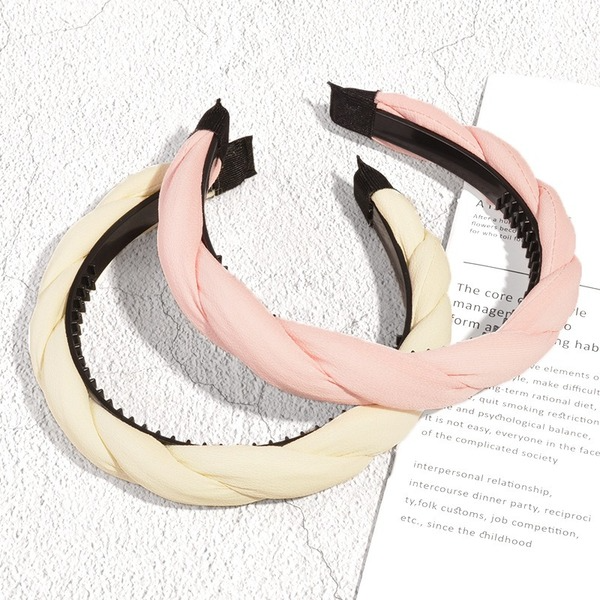 Bulk Jewelry Wholesale cloth twist braid with toothed headband JDC-HD-K024 Wholesale factory from China YIWU China
