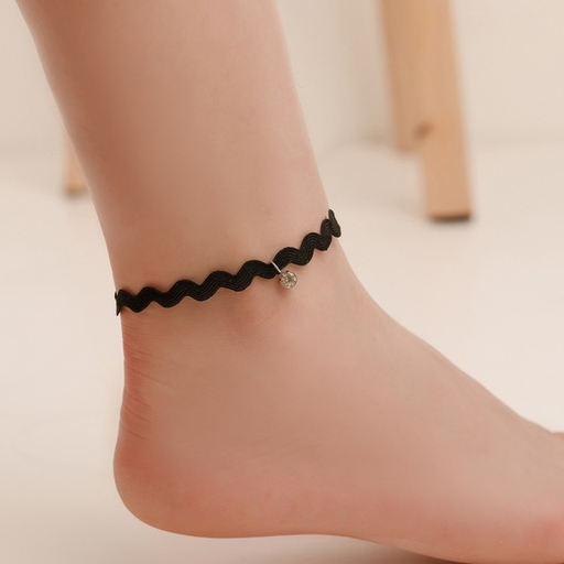 Bulk Jewelry Wholesale cloth wave lace Anklet JDC-AS-A5 Wholesale factory from China YIWU China