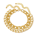 Bulk Jewelry Wholesale coarse chain gold double alloy geometric bracelet JDC-BT-F398 Wholesale factory from China YIWU China