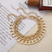 Bulk Jewelry Wholesale coarse chain gold double alloy geometric bracelet JDC-BT-F398 Wholesale factory from China YIWU China