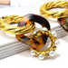 Wholesale coffee alloy earrings JDC-ES-SK044 Earrings 深刻 Wholesale Jewelry JoyasDeChina Joyas De China