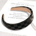 Wholesale coffee color pu leather hair band JDC-HD-PZ004 Headband 蒲钻 Wholesale Jewelry JoyasDeChina Joyas De China