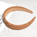 Wholesale coffee color pu leather hair band JDC-HD-PZ004 Headband 蒲钻 Coffee color Wholesale Jewelry JoyasDeChina Joyas De China