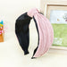 Wholesale coffee knitted hair band JDC-HD-O266 Headband JoyasDeChina Pink Wholesale Jewelry JoyasDeChina Joyas De China