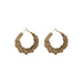 Wholesale coffee leather Circle Earrings JDC-ES-BY037 Earrings 宝钰 Wholesale Jewelry JoyasDeChina Joyas De China