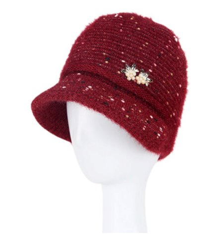 Wholesale cold proof and warm wool hats for the elderly JDC-FH-GSXR005 Fashionhat 新锐 red Wholesale Jewelry JoyasDeChina Joyas De China