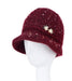 Wholesale cold proof and warm wool hats for the elderly JDC-FH-GSXR005 Fashionhat 新锐 Wine red Wholesale Jewelry JoyasDeChina Joyas De China