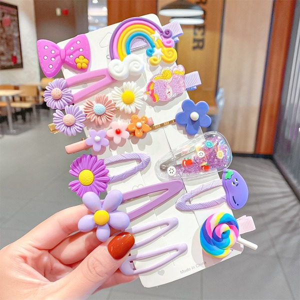 Bulk Jewelry Wholesale color acli children's hair clip JDC-HC-RXi007 Wholesale factory from China YIWU China