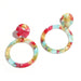 Wholesale color acrylic leopard print color matching hollow earrings JDC-ES-RXB002 Earrings 久通 A Wholesale Jewelry JoyasDeChina Joyas De China