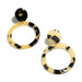 Wholesale color acrylic leopard print color matching hollow earrings JDC-ES-RXB002 Earrings 久通 E Wholesale Jewelry JoyasDeChina Joyas De China