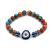 Bulk Jewelry Wholesale color agate evil eye bracelet JDC-BT-BD005 Wholesale factory from China YIWU China