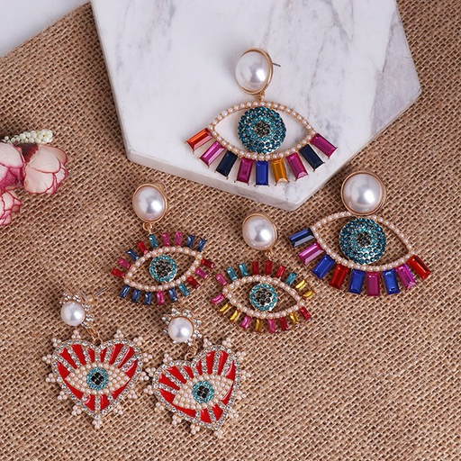 Bulk Jewelry Wholesale color alloy angel eye earrings JDC-ES-GSJJJ001 Wholesale factory from China YIWU China