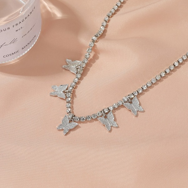 Bulk Jewelry Wholesale color alloy beach rhinestone butterfly anklet JDC-AS-GSMH001 Wholesale factory from China YIWU China