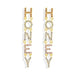 Bulk Jewelry Wholesale color alloy colored diamond letter earrings JDC-ES-V066 Wholesale factory from China YIWU China