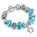 Wholesale color alloy crystal beaded bracelet JDC-BT-GSPD006 Bracelet JoyasDeChina SL71 light blue 18cm Wholesale Jewelry JoyasDeChina Joyas De China