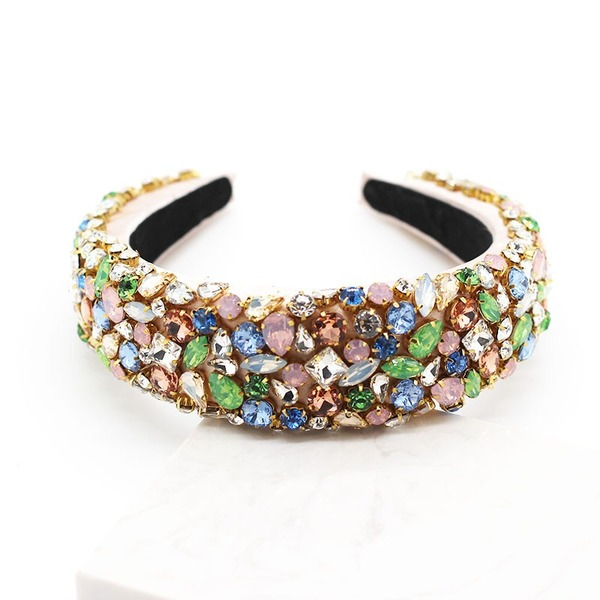 Bulk Jewelry Wholesale color alloy crystal butterfly hair hoops JDC-HD-GSJB002 Wholesale factory from China YIWU China