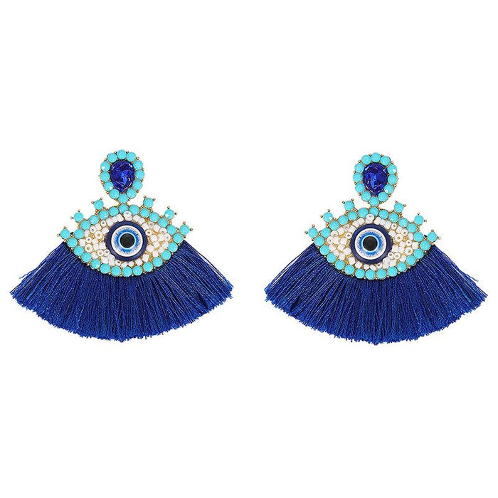 Bulk Jewelry Wholesale color alloy devil's eye earrings beads studded earrings JDC-ES-V084 Wholesale factory from China YIWU China