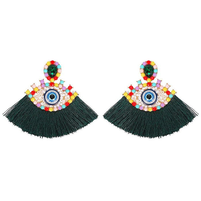 Bulk Jewelry Wholesale color alloy devil's eye earrings beads studded earrings JDC-ES-V084 Wholesale factory from China YIWU China