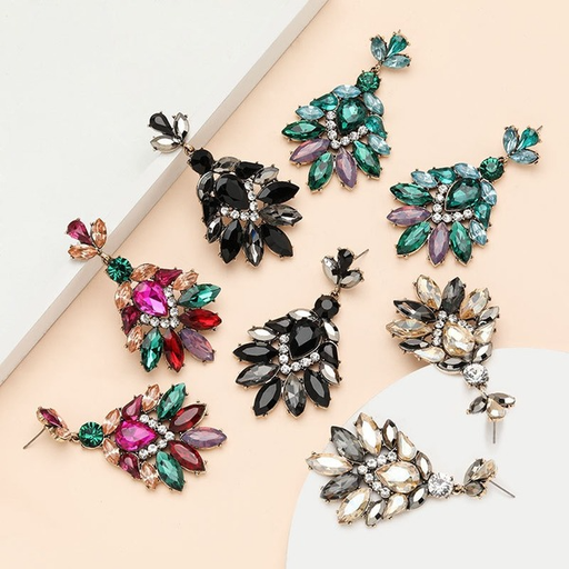 Bulk Jewelry Wholesale color alloy diamond acrylic earrings JDC-ES-GSCL010 Wholesale factory from China YIWU China