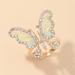 Bulk Jewelry Wholesale color alloy diamond butterfly ring JDC-RS-e108 Wholesale factory from China YIWU China