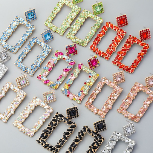 Bulk Jewelry Wholesale color alloy diamond earrings JDC-ES-GSJJ091 Wholesale factory from China YIWU China