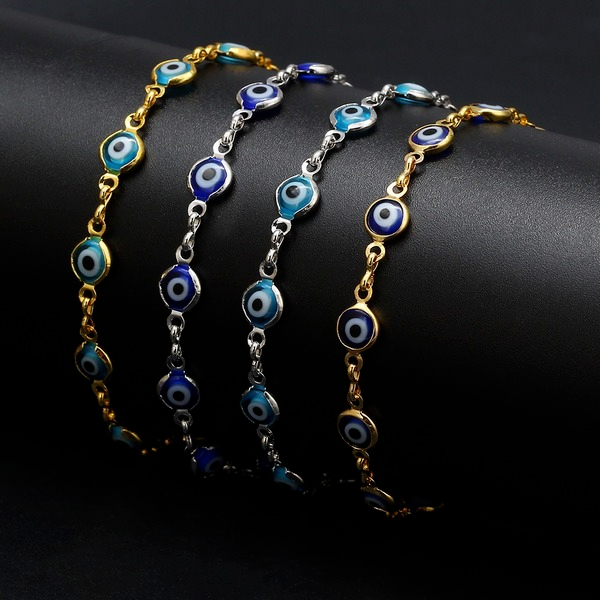 Bulk Jewelry Wholesale color alloy evil's eye bracelet JDC-BT-BD003 Wholesale factory from China YIWU China