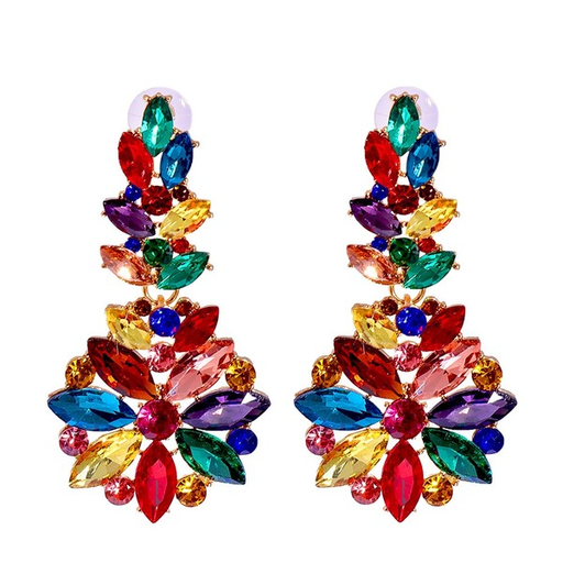 Bulk Jewelry Wholesale color alloy full diamond-encrusted earrings JDC-ES-GSJJ062 Wholesale factory from China YIWU China