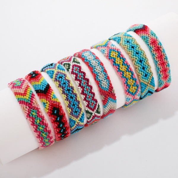 Bulk Jewelry Wholesale color alloy hand-woven colored wire rope bracelet woman JDC-BT-C018 Wholesale factory from China YIWU China