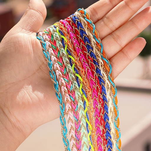 Bulk Jewelry Wholesale color alloy hemp color wire rope bracelet JDC-BT-C015 Wholesale factory from China YIWU China