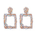 Bulk Jewelry Wholesale color alloy inlaid diamond earrings JDC-ES-V072 Wholesale factory from China YIWU China