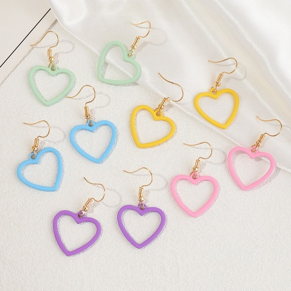 Bulk Jewelry Wholesale color alloy Love Earrings JDC-ES-GSE032 Wholesale factory from China YIWU China